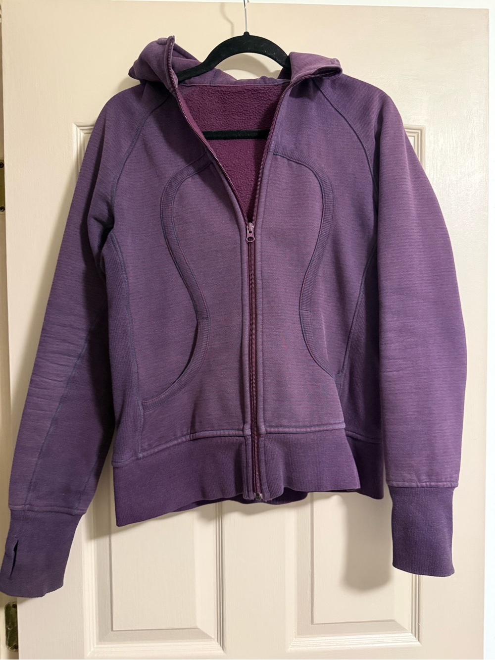 LululemonAathletica Purple Full-Zip Scuba Hoodie